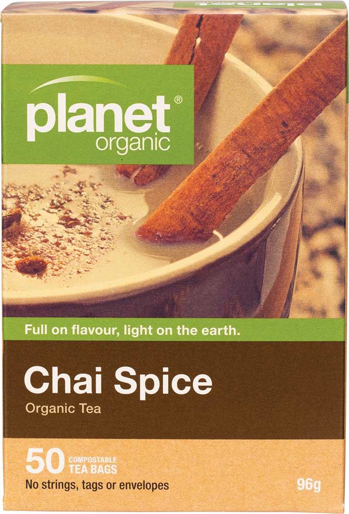 Planet Organic Herbal Tea Bag Chai Spice 50