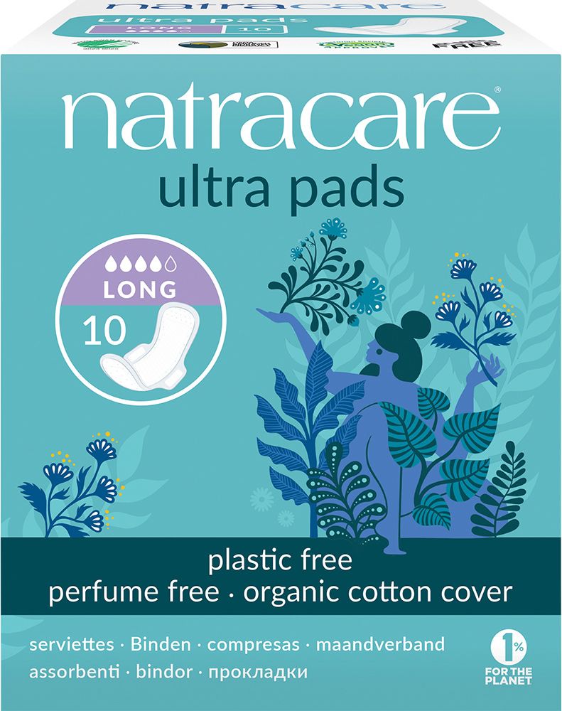 Natracare Ultra Pads Long (Wings) 10pk