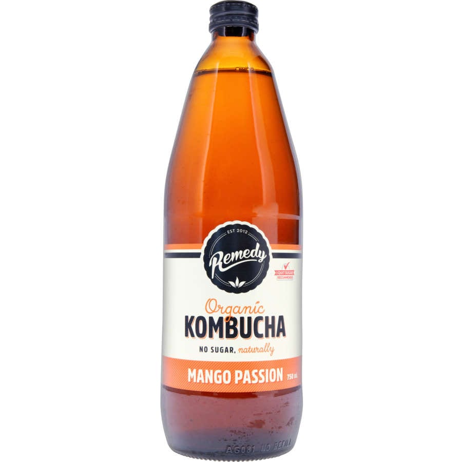 Remedy Kombucha Mango Passionfruit 750ml