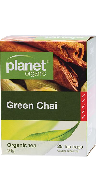 Planet Organic Herbal Tea Bag Green Chai 25