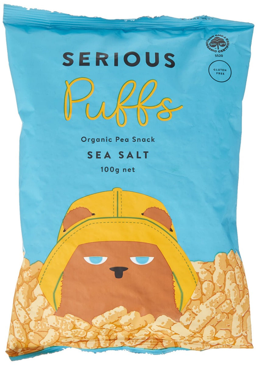 Serious Food Co Puffs Sea Salt 100g