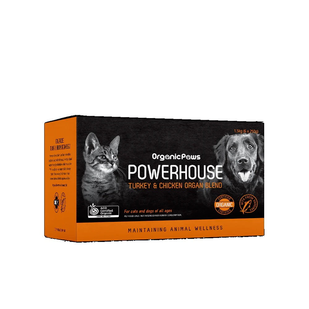 Organic Paws Powerhouse Turkey & Chicken 1.5Kg