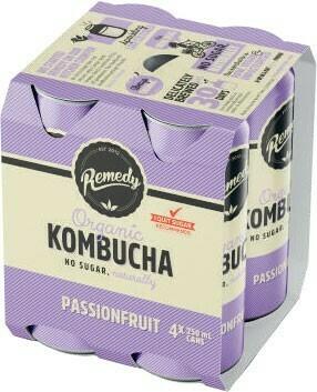 Remedy Kombucha Passion 4X250ml