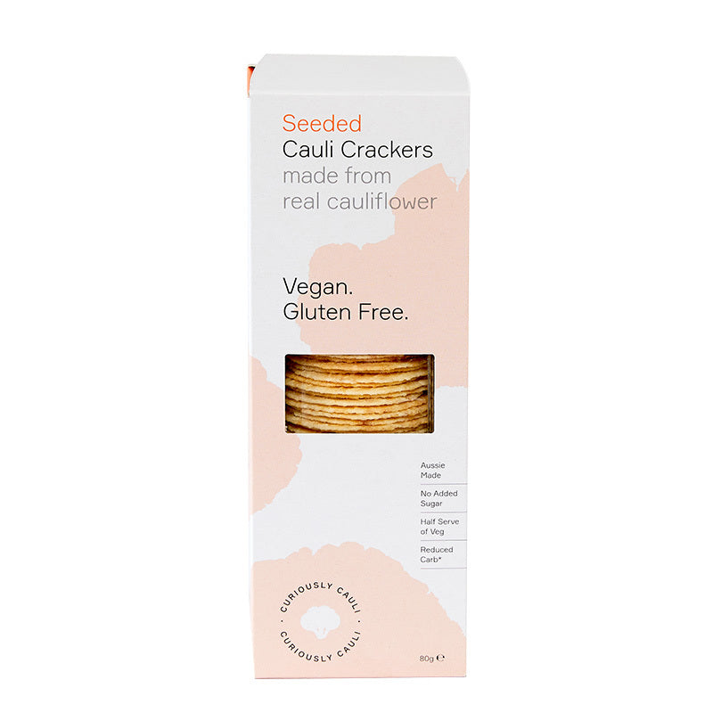 Curiously Cauli Seeded Crackers 80g