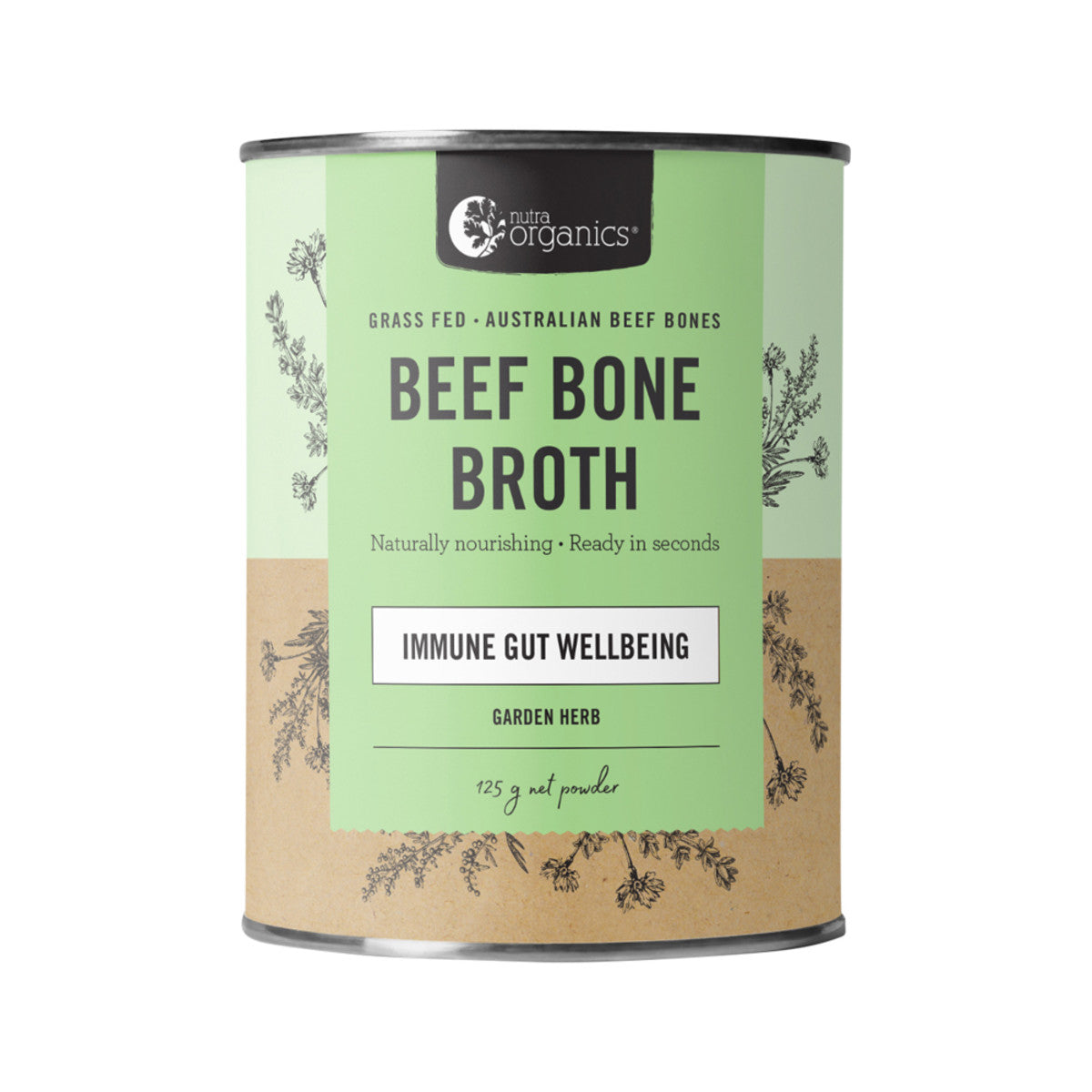 Bone Broth Beef Garden Herb 125g