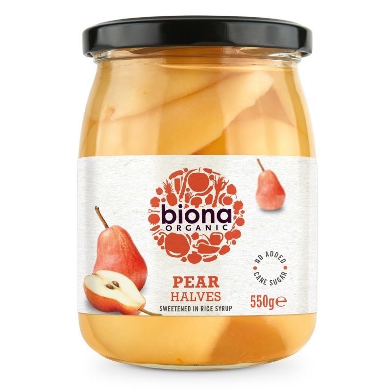 Biona Pear In Rice Syrup 550g