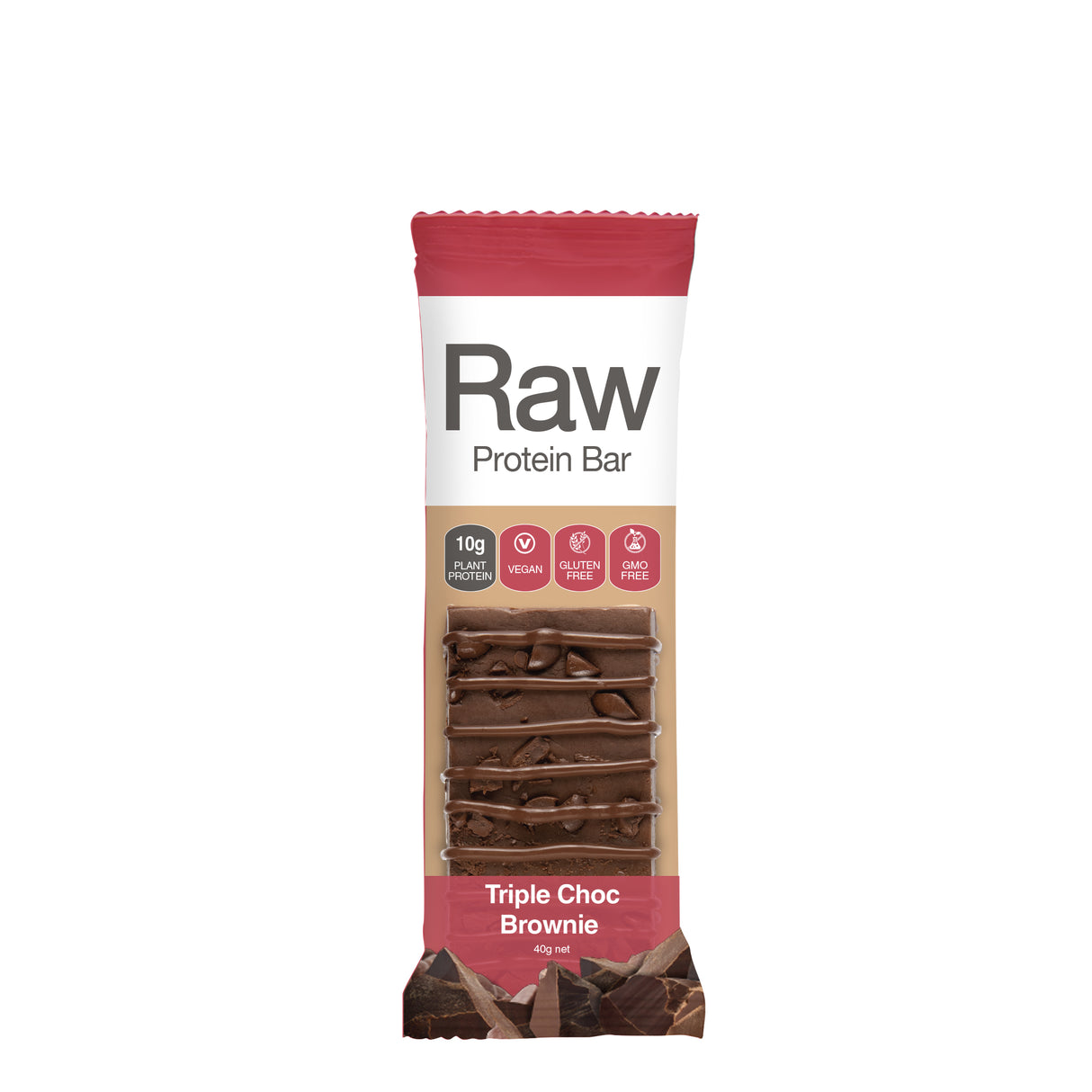 Amazonia Raw Protein Bar Triple Choc Brownie 40g