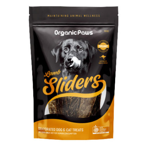 Organic Paws Sliders Lamb 100g