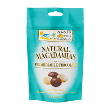 Natural Chocolate Co Macadamias in Premium Milk Chocolate 100g