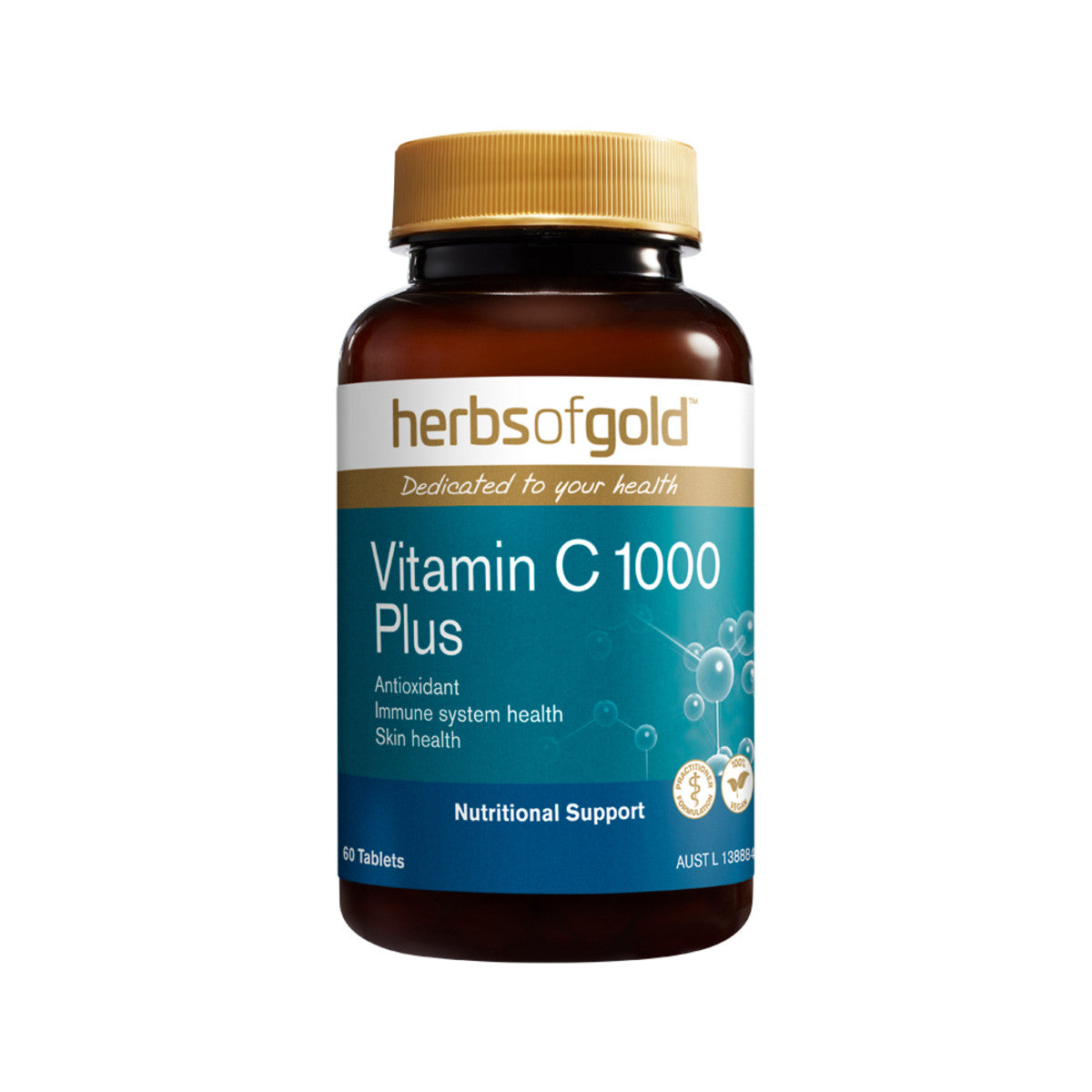 Herbs of Gold Vit C 1000+Zinc & Bioflavonoid 60t