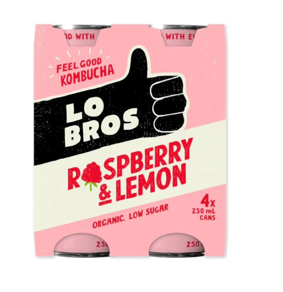 Lo Bros Kombucha Raspberry Lem4x250