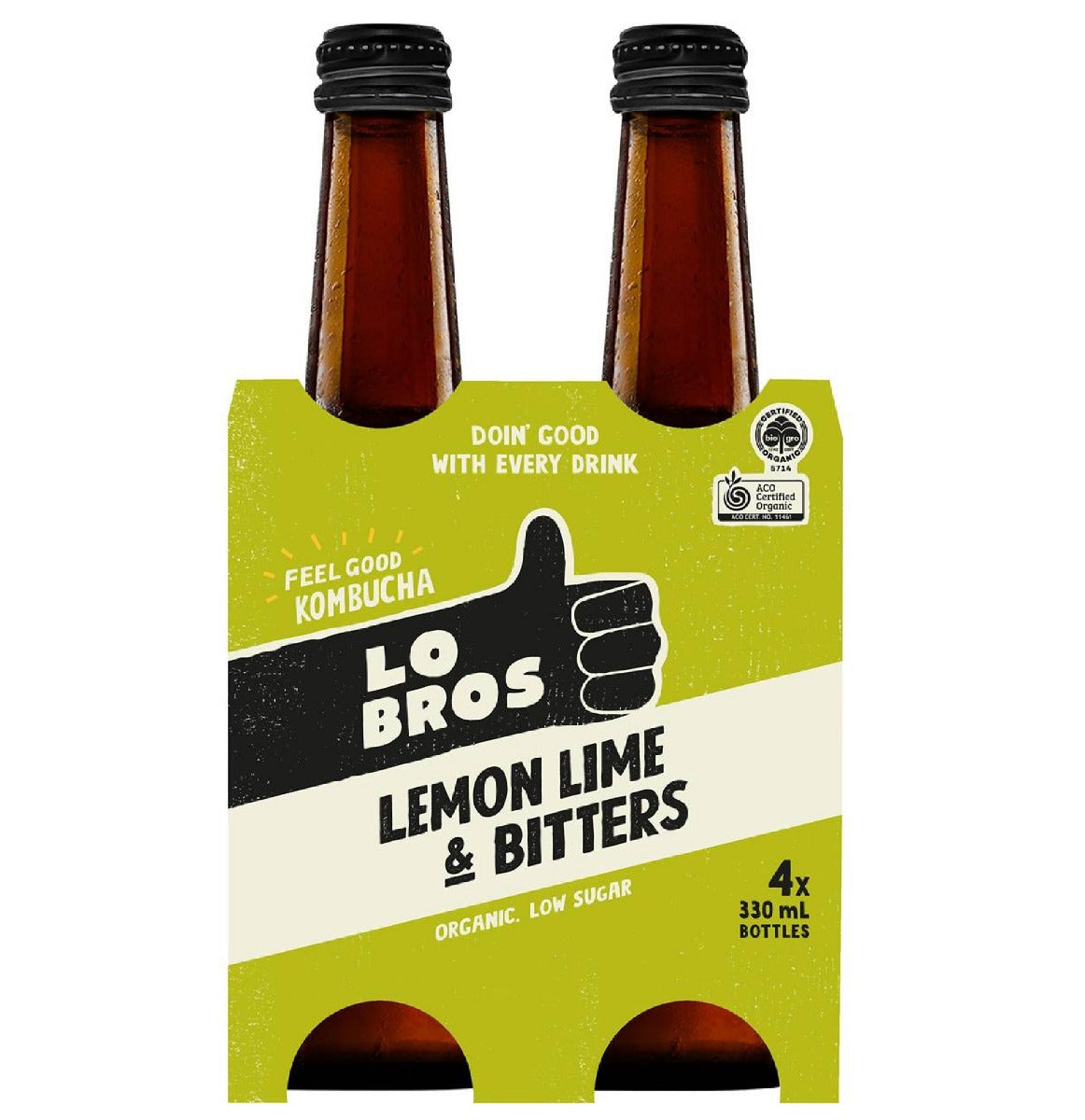 Lo Bros Kombucha Lemon Bitter 4x250