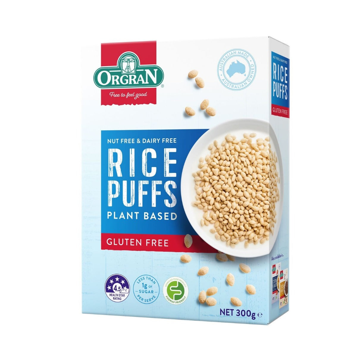 Orgran GF Rice Puffs 300g