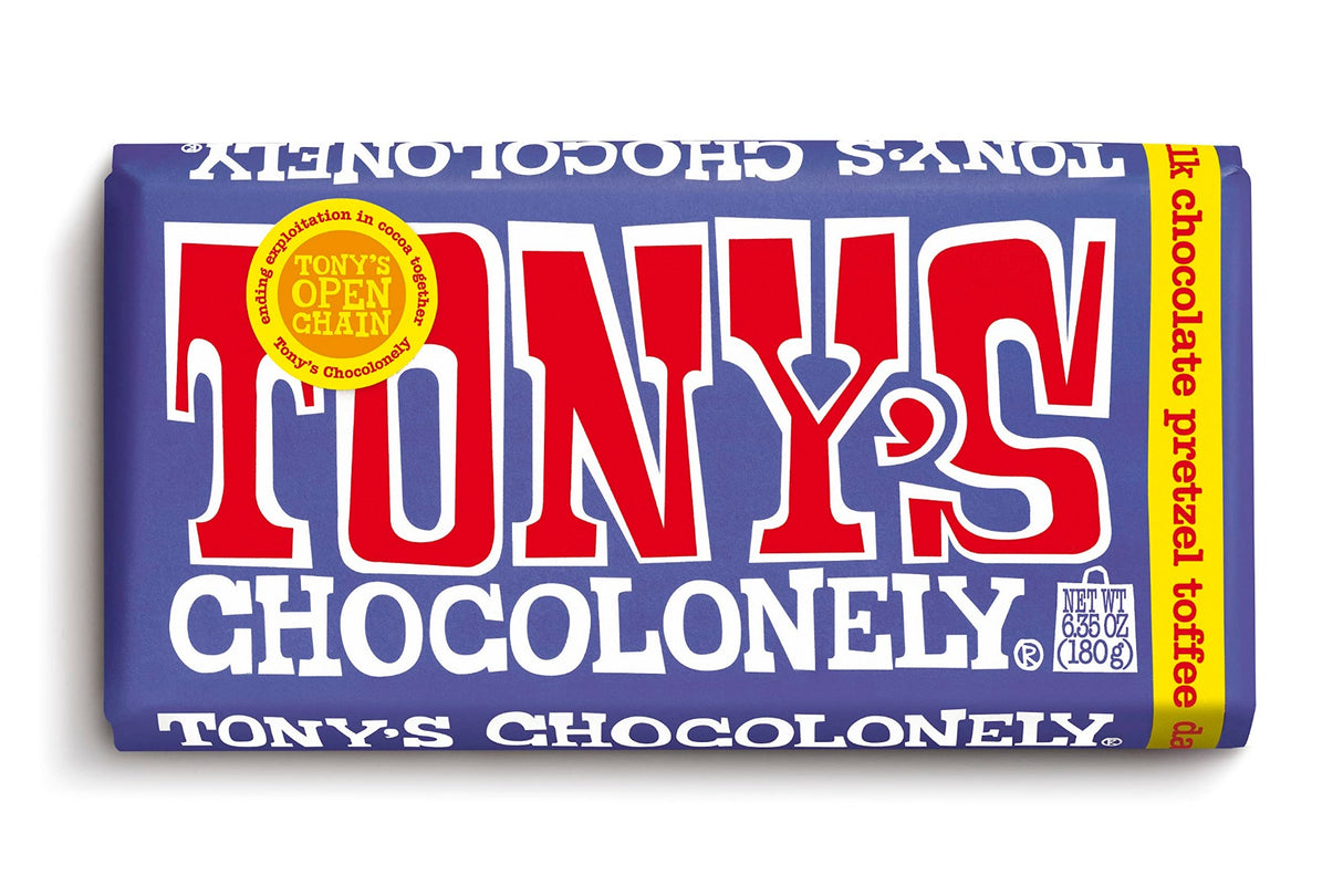 Tony's Chocolonely Dark Milk Pretzel Toffee 180g