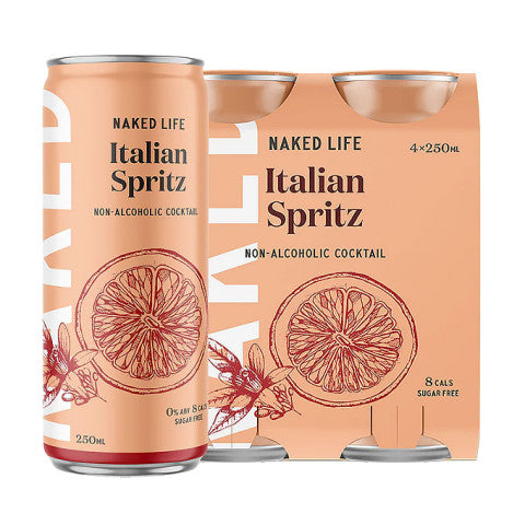 Naked Life Non-Alcohol Italian 4x250ml