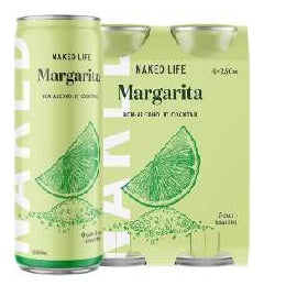 Naked Life Non-Alcohol Margarita 4x250ml