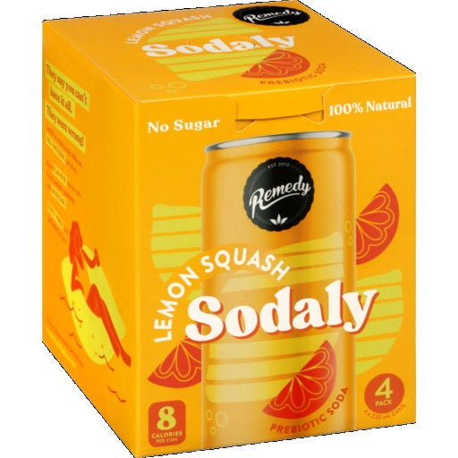 Sodaly Lemon Sq 4X250ml