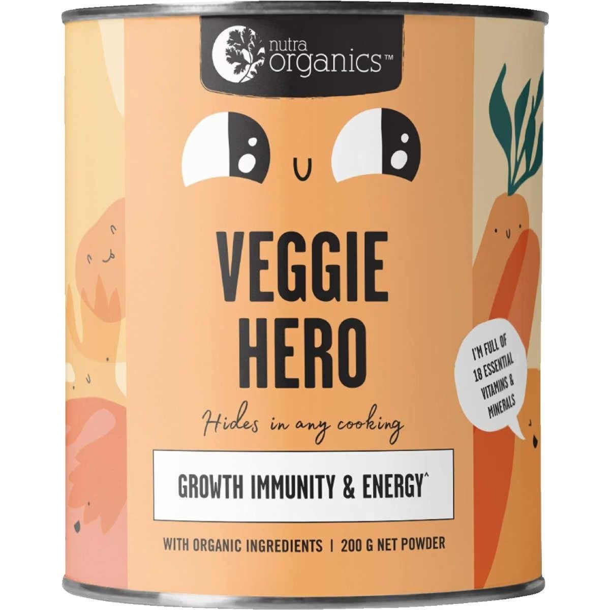 Nutra Organiscs Veggie Hero 200g