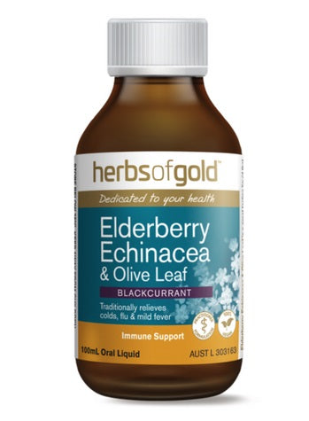 Herbs of Gold Elderberry Echinacea Olive Leaf 100ml