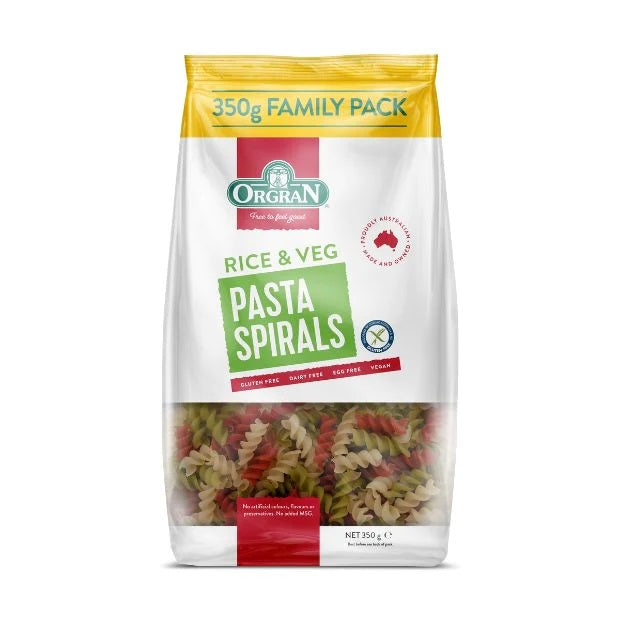 Spirals Rice Veg 350g