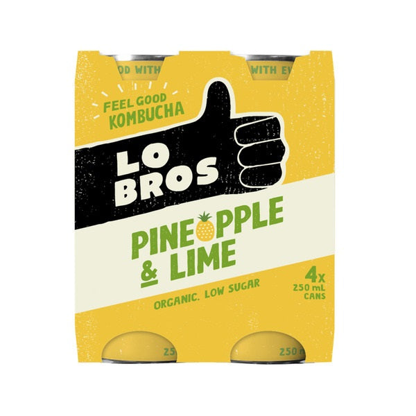 Lo Bros Kombucha Pine Lime 4x250ml