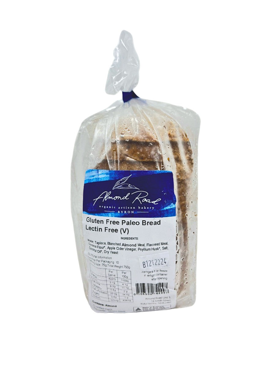 Almond Road Gluten Free Lectin Free Bread 750g