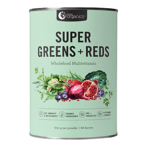 Nutra Organics Super Green + Reds 600g