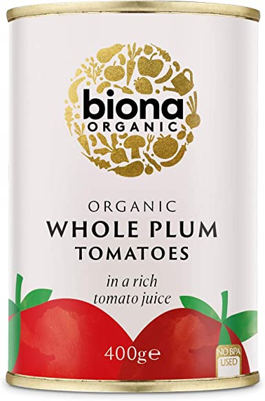 Biona Whole Plum Tomato 400g