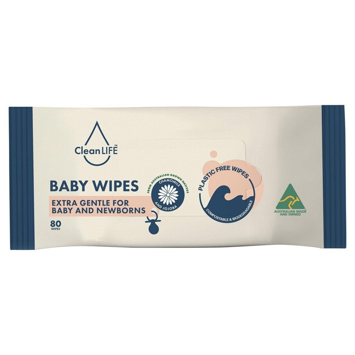 Clean Life Baby Wipes X80