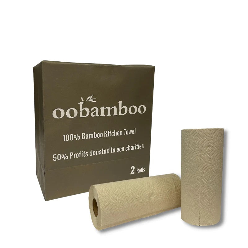 Oobamboo Kitchen Towel x2