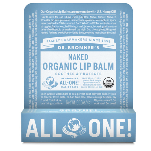 Dr Bronners Organic Lip Balm Hang 4g