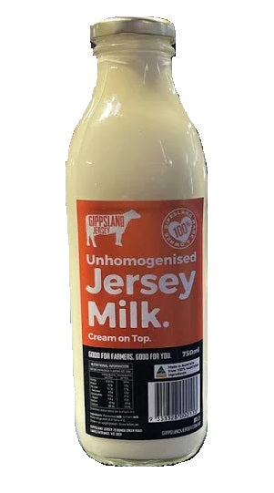 Unhomogenised Jersey Milk 750ml