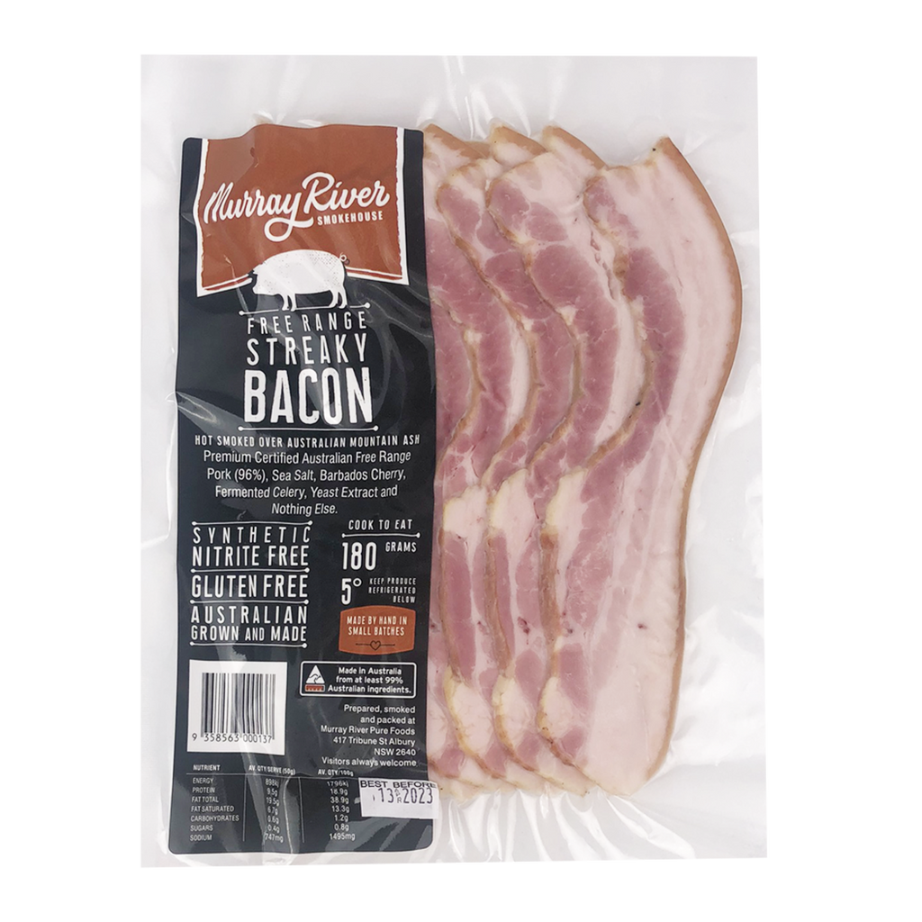 Murray Rivers Loin Bacon 180g