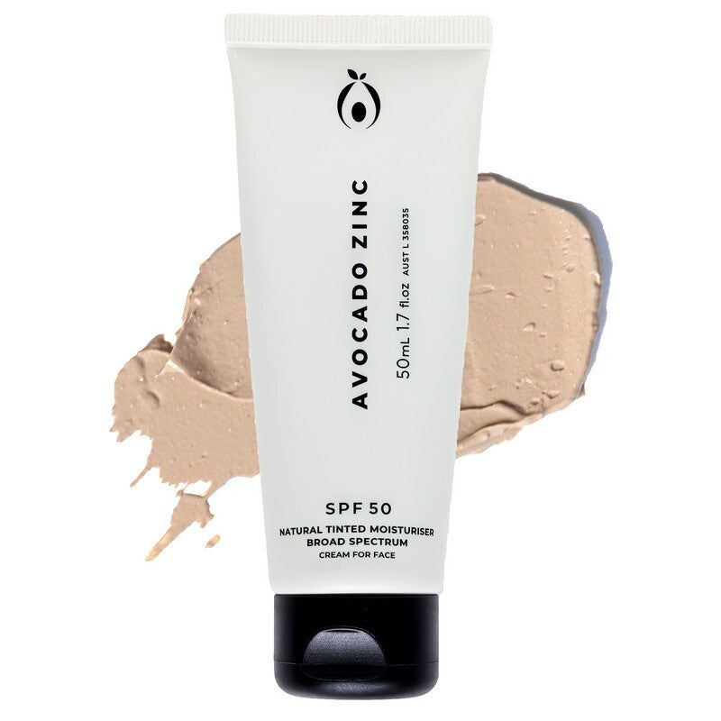 Avocado Zinc Natural Tinted Moisturizer Light - Medium 50ml