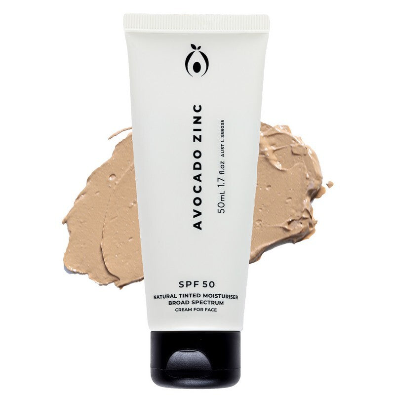 Avocado Zinc Natural Tinted Moisturizer Medium - Dark 50ml