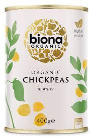 Biona Chickpeas Can 400g