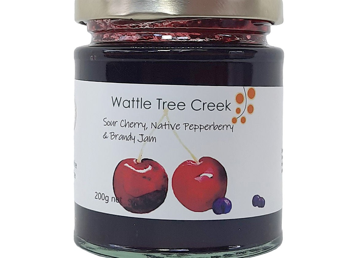 Wattle Tree Creek Sour Cherry Pepperberry Jam 200g