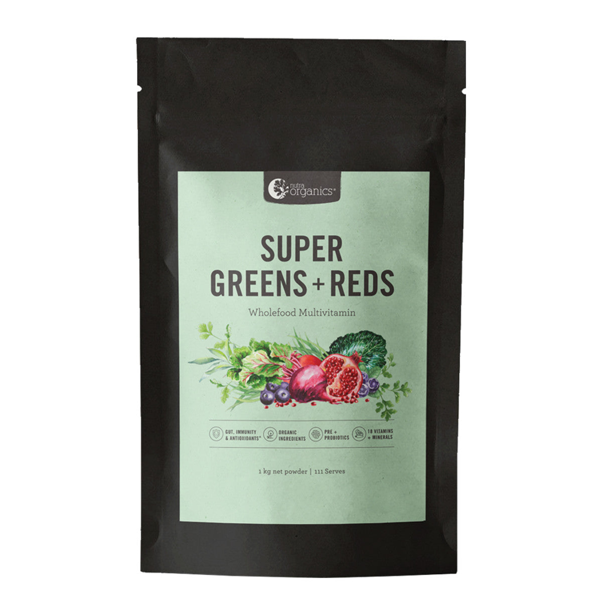 Nutra Organics Super Green+Red 1Kg