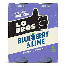 Lo Bros Lo Bros Kombucha Blueberry Lime 4X250ml