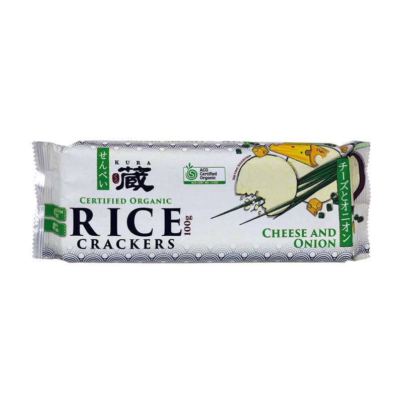 Kura Cheese Rice Crackers 100g