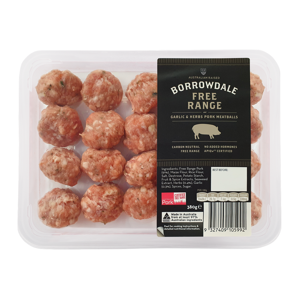 Borrowdale FR Pork Meatballs 380g