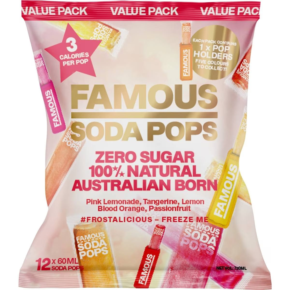 Famous Soda Co Soda Pops 12x60ml