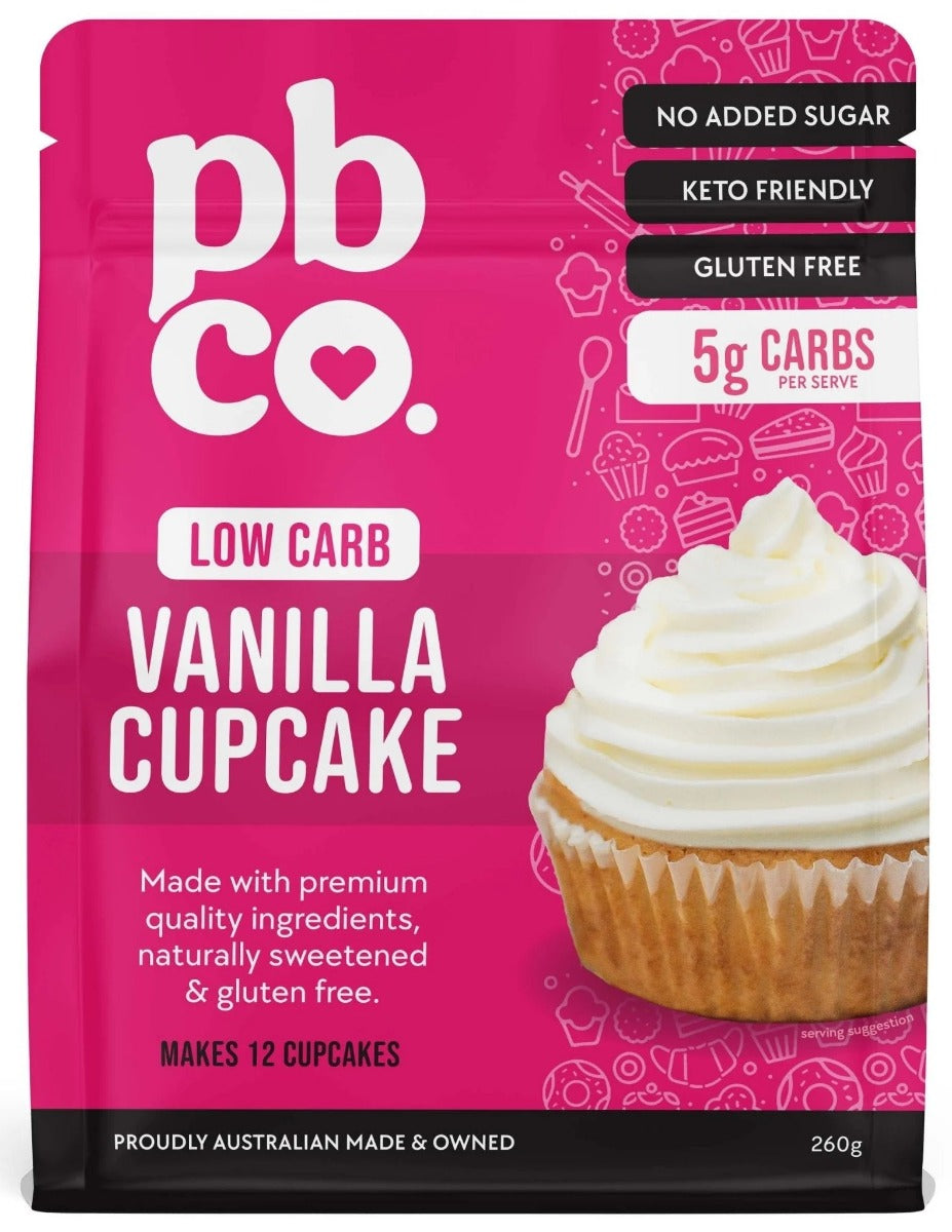 Pbco Low Carb Vanilla Cupcake 260g