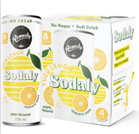 Remedy Sodaly Yuzu Lemon 4x250ml