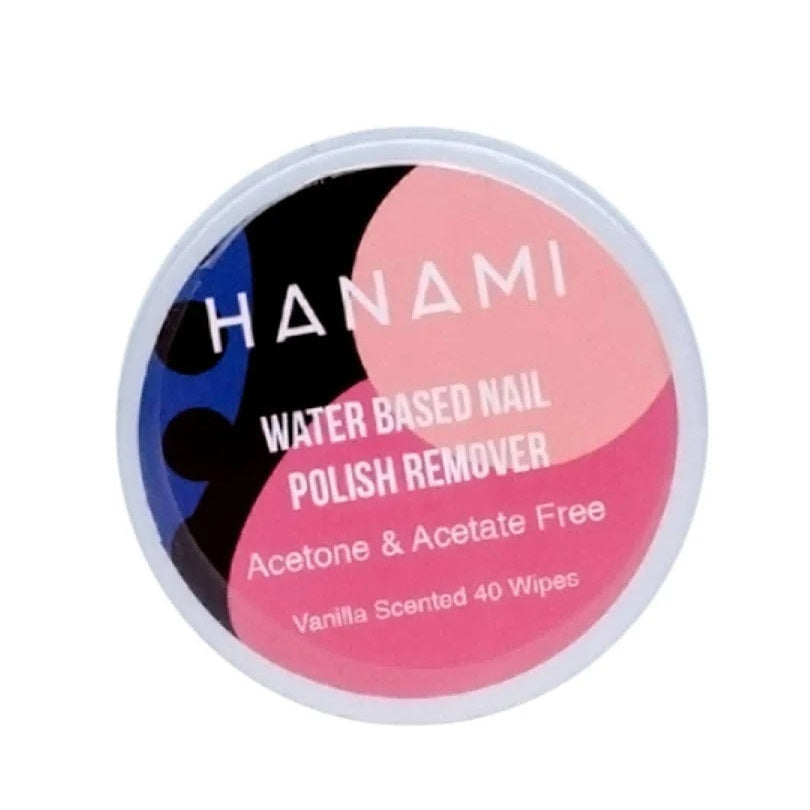 Hanami Water Based Nail Polish Remover Wipes 40pk ( French Vanilla )