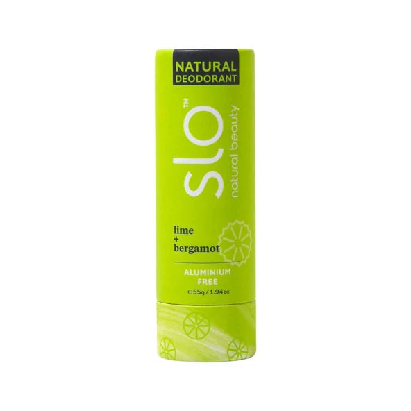 Slo Natural Beauty Deodorant Stick Lime + Bergamot 55g