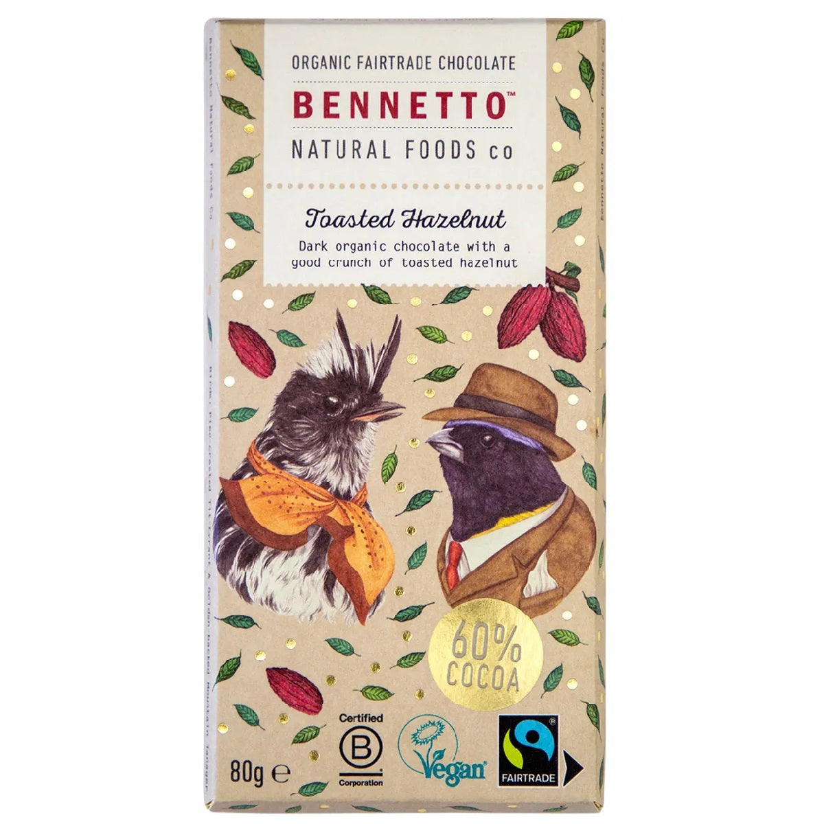 Dark Choc Hazelnut 80g