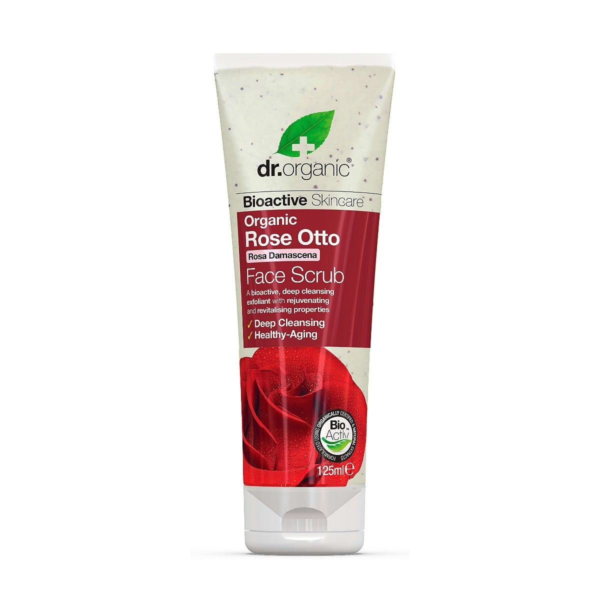 Dr Organic Rose Otto Face Scrub 125ml