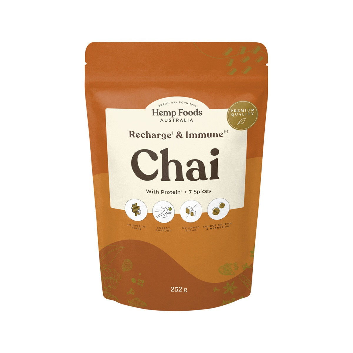 Hemp Foods Australia Recharge & Immune Chai 252g