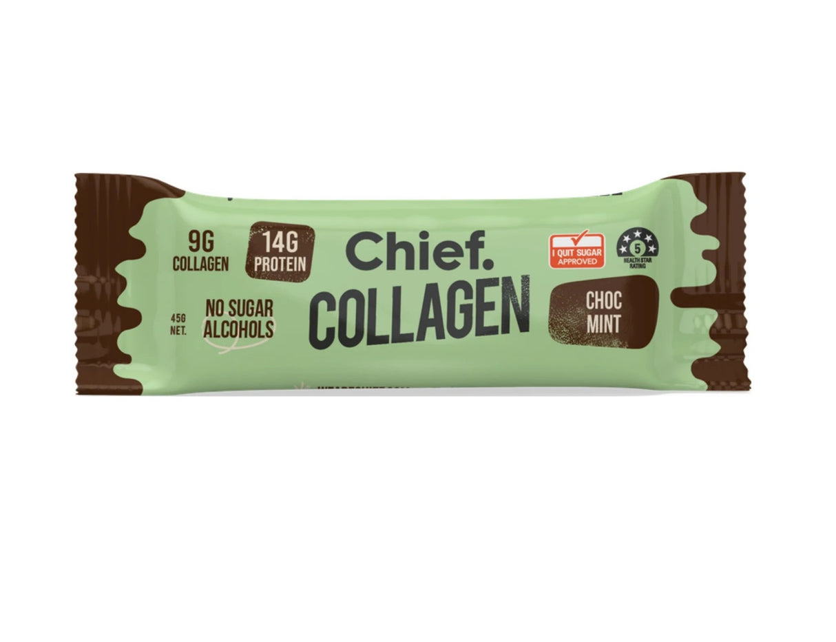 Collagen Protein Choc Mint Bar 45g